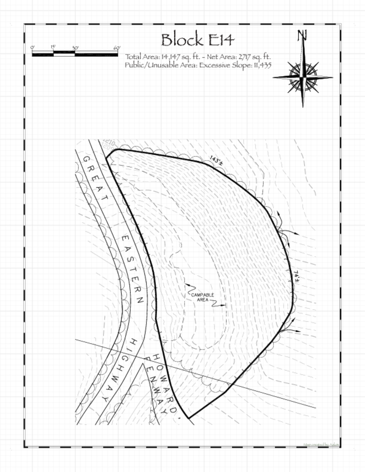 Pennsic 49 Block E14 Map