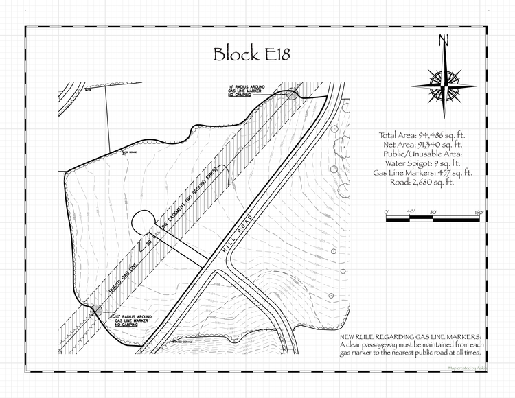 Pennsic 49 Block E18 Map