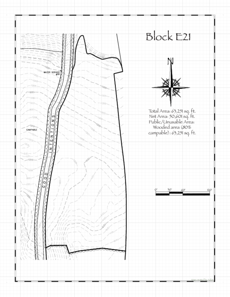 Pennsic 49 Block E21 Map