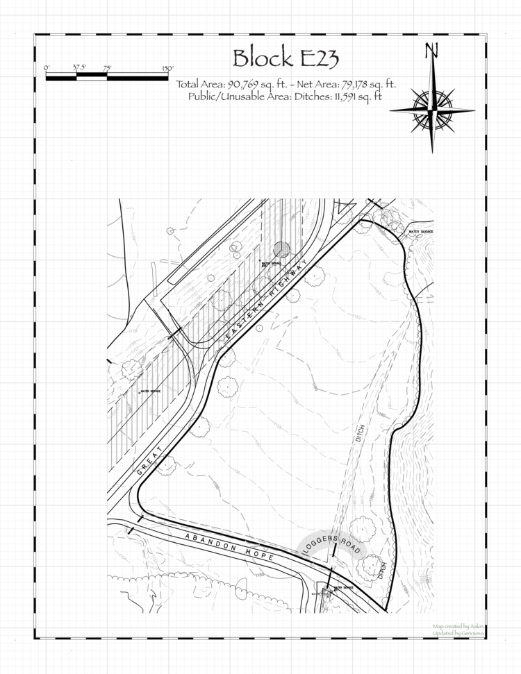 Pennsic 49 Block E23 Map