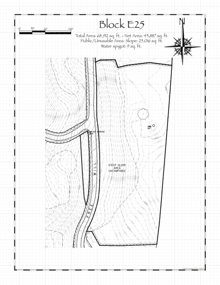 Pennsic 49 Block E25 Map