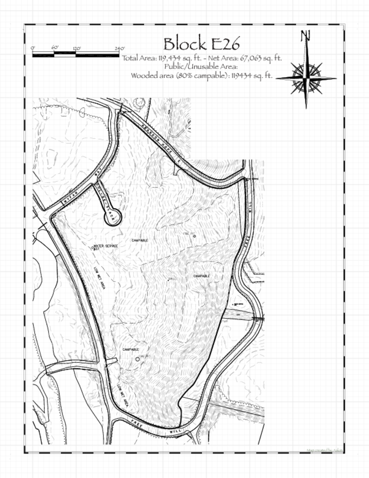Pennsic 49 Block E26 Map