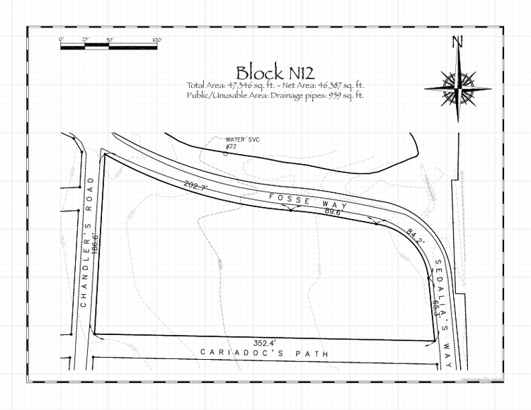 Pennsic 49 Block N12 Map