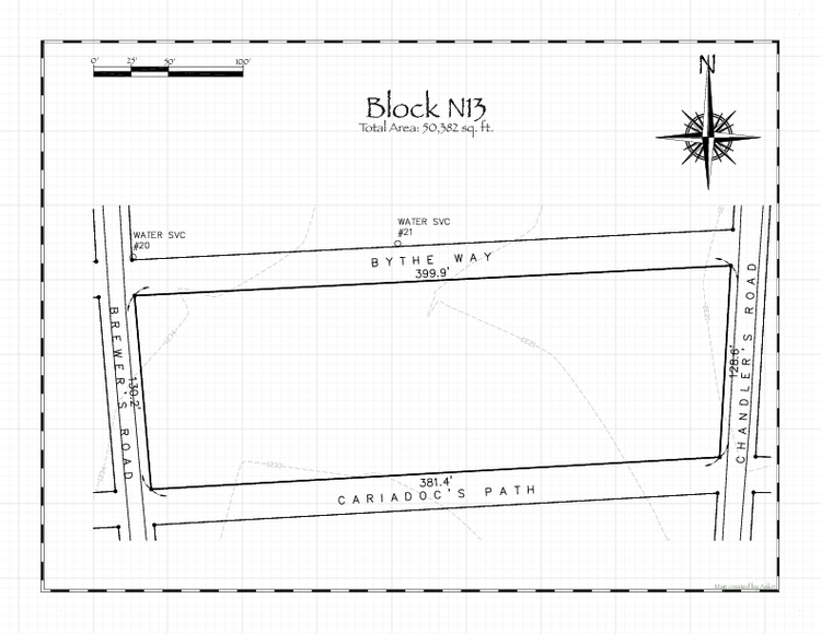 Pennsic 49 Block N13 Map