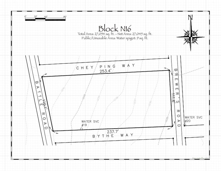 Pennsic 49 Block N16 Map