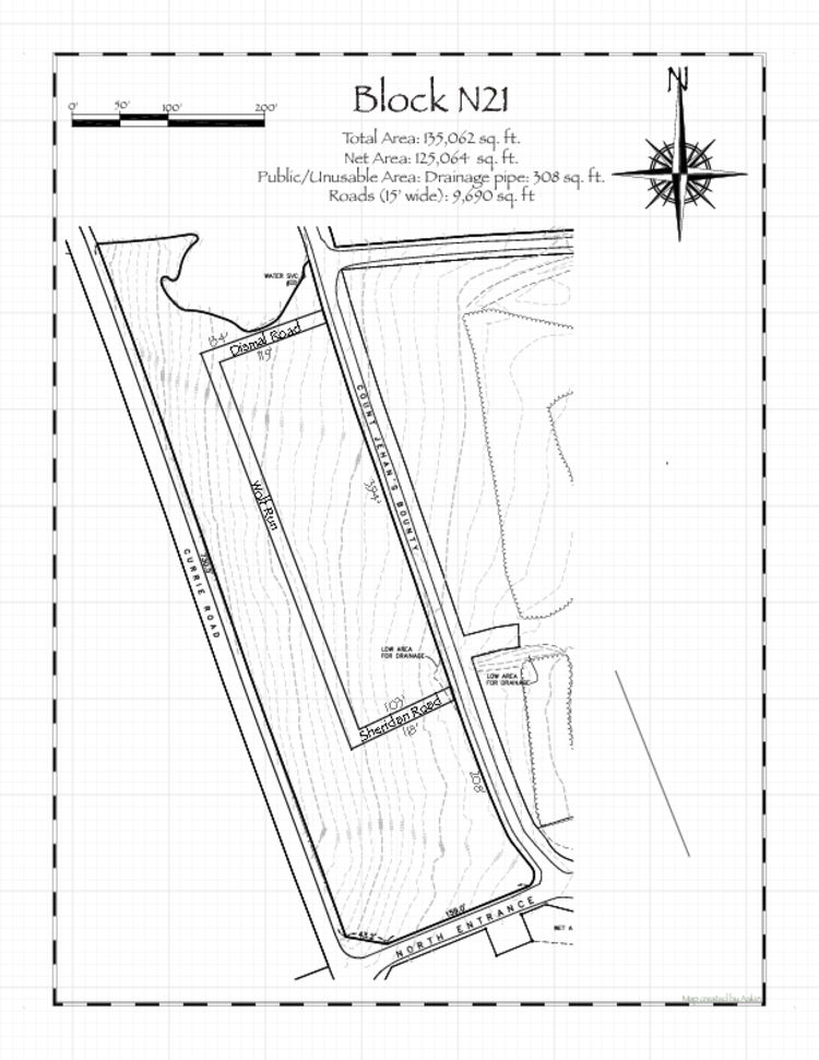 Pennsic 49 Block N21 Map