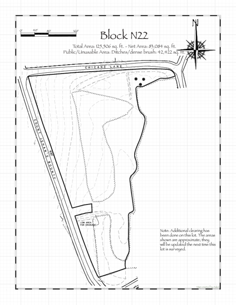 Pennsic 49 Block N22 Map