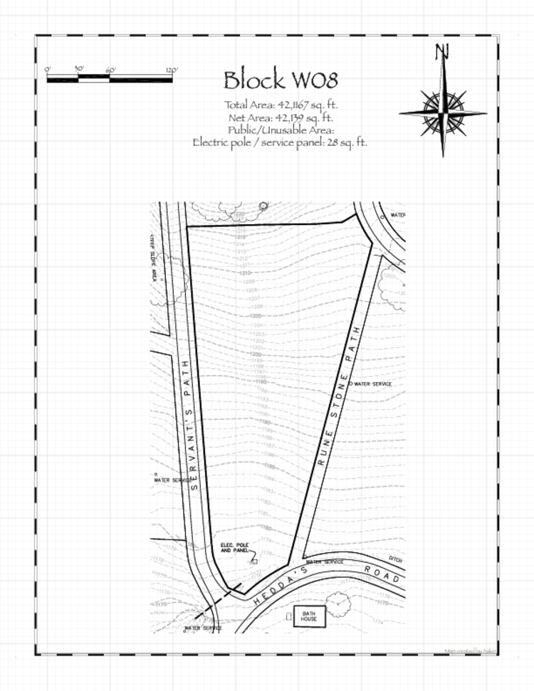 Pennsic 49 Block W08 Map