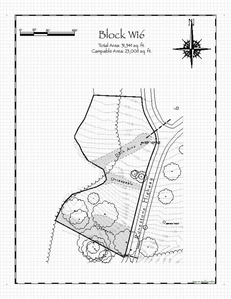 Pennsic 49 Block W16 Map