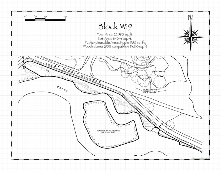 Pennsic 49 Block W19 Map